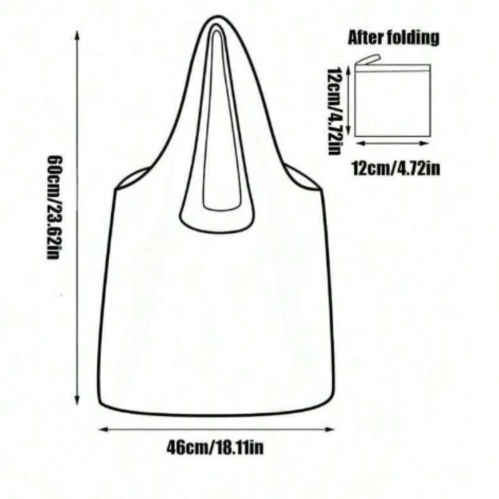 Friendly Dogs Shopping Tote Large Packable Multi Color - Picture 2 of 3
